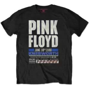Pink Floyd - Knebworth '90 Red Unisex XX-Large T-Shirt - Black