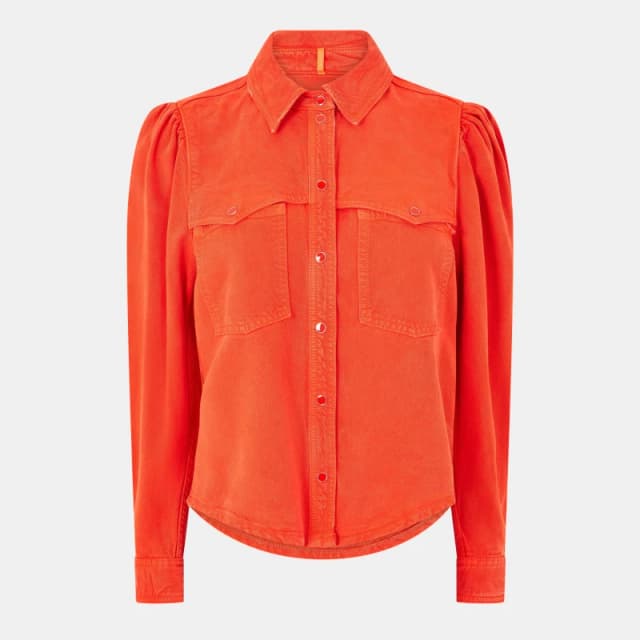 Boss Womens Benedetta D Long-Sleeve Blouse Orange female 6 (XS)