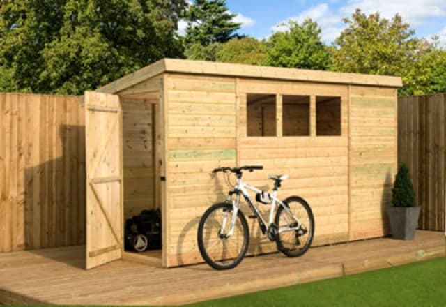 Empire Sheds Empire 2600 Pent 9X3 Pressure Treated Tongue And Groove Wooden Garden Shed Door Left Side Panel (9' X 3' / 9ft X 3ft) (9X3)
