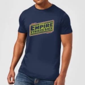 Star Wars Empire Strikes Back Logo Mens T-Shirt - Navy - L