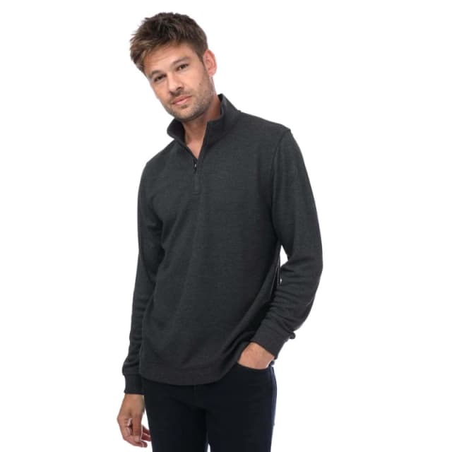 Ted Baker Bits Textured Funnel Neck Sweater - Grey Grey XL