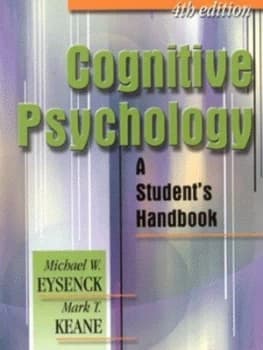 Cognitive Psychology by Mark T. Keane Paperback