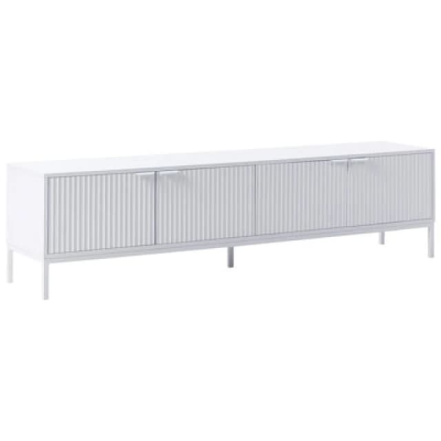 Beliani Minimalist TV Stand Adelaide White