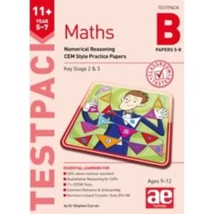 11+ Maths Year 5-7 Testpack B Papers 5-8: Numerical Reasoning CEM Style Practice Papers by Stephen C. Curran (Paperback,...