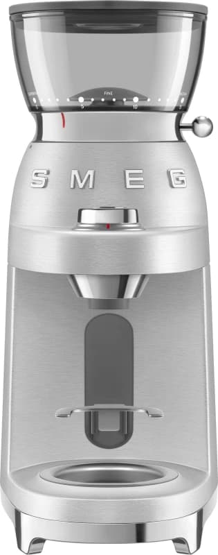 Smeg Mini Pro CGF02SSUK Coffee Grinder - Stainless Steel