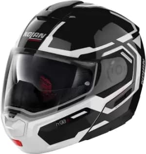 Nolan N90-3 Driller N-Com Helmet, black-white, Size 2XL, black-white, Size 2XL