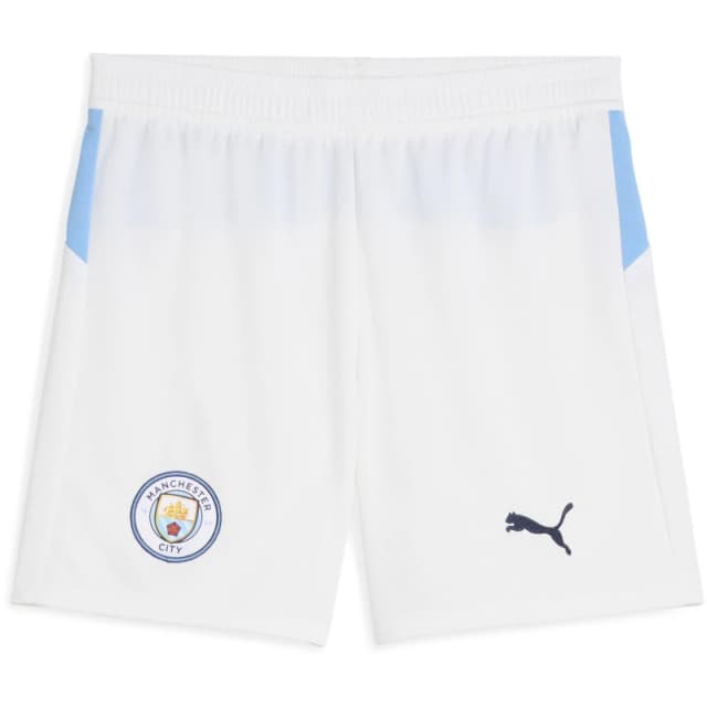Puma Manchester City Home Shorts 2025 2026 Juniors White male 11-12 (L)