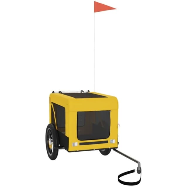 VIDAXL Vidaxl - Pet Bike Trailer Yellow and Black Oxford Fabric&Iron 8720845769956