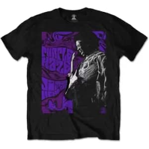 Jimi Hendrix - Purple Haze Unisex XX-Large T-Shirt - Black