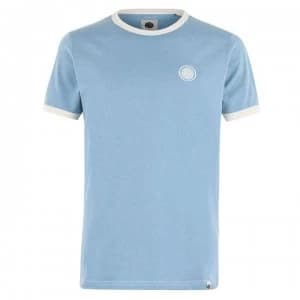 Pretty Green Milford Marl T Shirt - Blue Marl