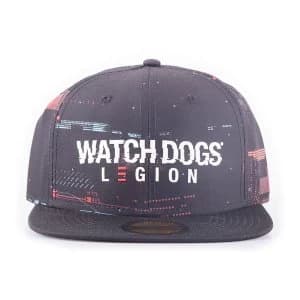 WATCH DOGS Legion Glitch Logo Print Snapback Baseball Cap