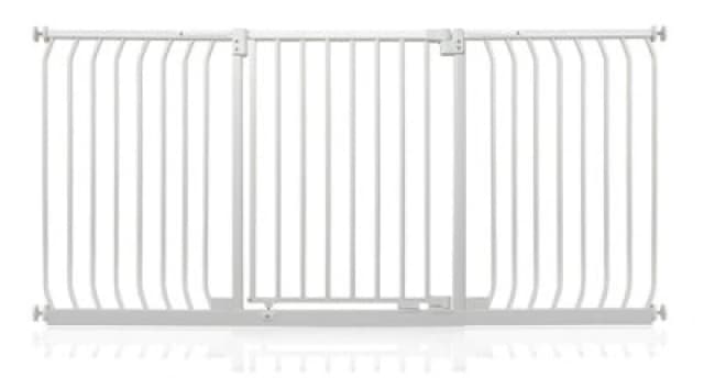 Safetots Elite Pressure Safety Gate, 179Cm - 188Cm, Matt White, Pressure Fit Stair Gate