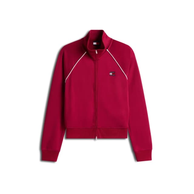 Tommy Jeans Womens Badge Tracksuit Top Lavish Cerise female 8 (XS)
