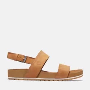 Timberland Malibu Waves Backstrap Sandal For Her In Light Brown, Size 6