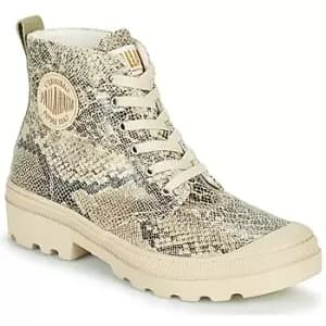 Palladium AVENUE HIGH PYTHON womens Mid Boots in Beige,6.5