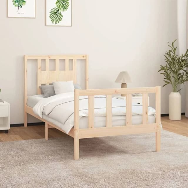 VIDAXL Bed Frame without Mattress Solid Wood Pine 90x200cm Vidaxl 3188151