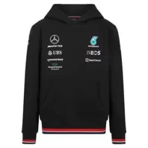 2022 Mercedes Team Hooded Sweat (Black) - Kids