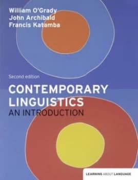Contemporary Linguistics by Francis Katamba Paperback