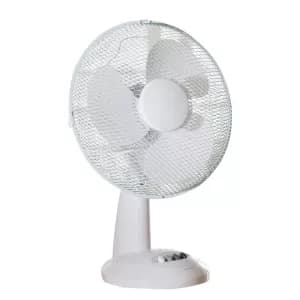 Daewoo 12" Desk Fan - Brass