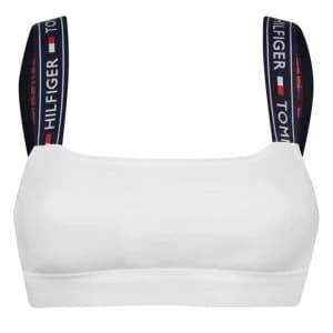 Tommy Bodywear Tape Strap Bralette - White