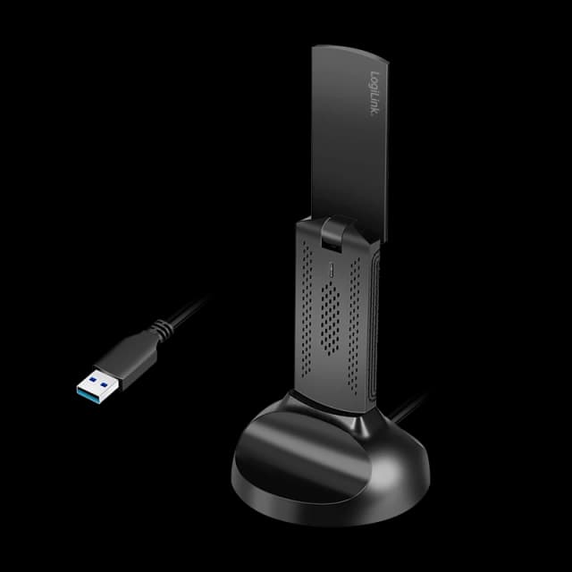 LogiLink WLAN 802.11ax . WI-FI 6E. 3000Mbit/s USB 3.0 Adapter. w/anten