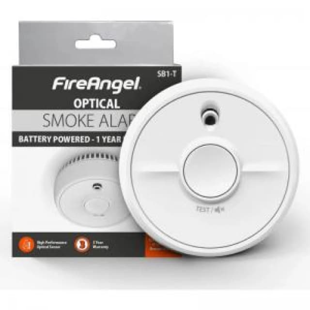 Fireangel Sb1-T Battery Operated Optical Smoke Alarm