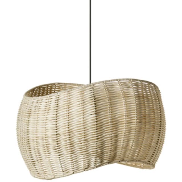 Beliani Pendant Lamp Coamo Rattan Natural