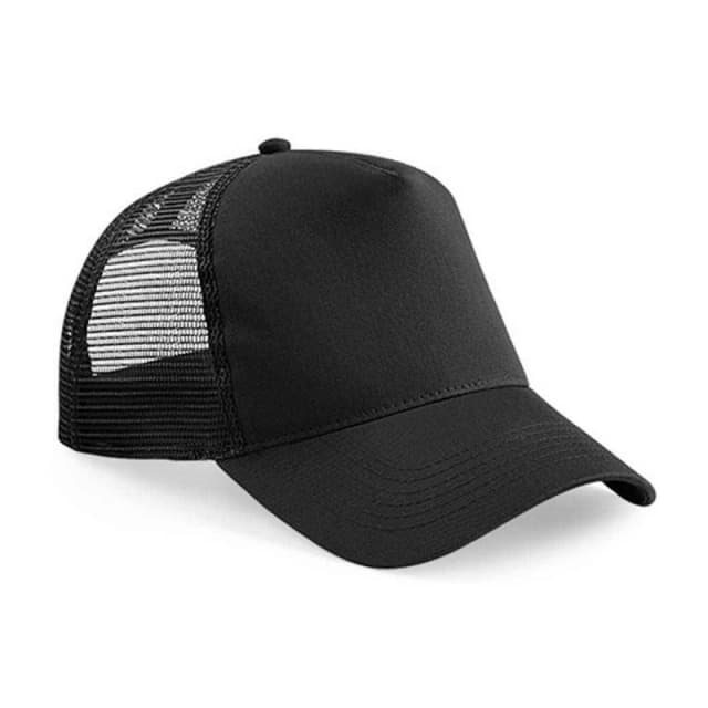 Beechfield Beechfield Men Snapback Trucker Cap in Jet Black Jet Black One Size Male 5063527835635