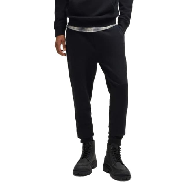 Boss Logo Patch Tracksuit Bottoms Black male M