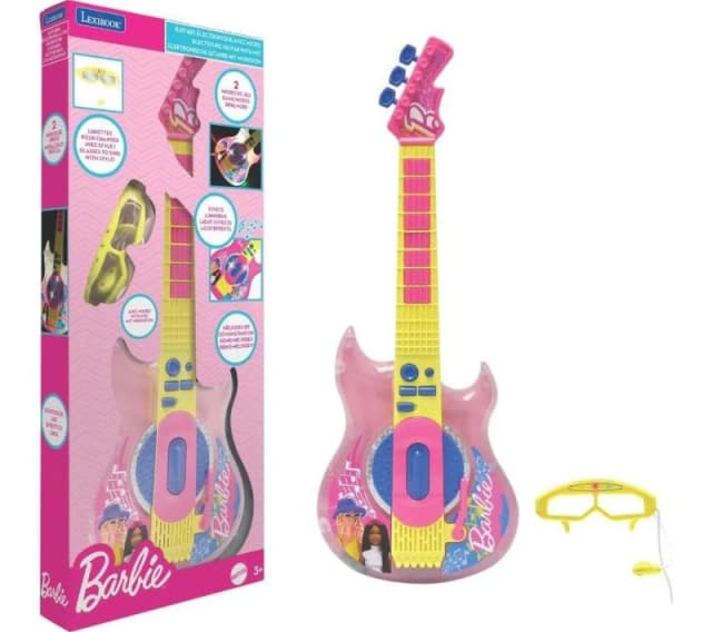 Lexibook Lexibook Barbie Electronic Guitar & Glasses with Mic - Multi One Size Unisex