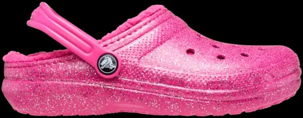 Crocs Kids Classic Lined Glitter Clogs Fuchsia Fun / Multi J4