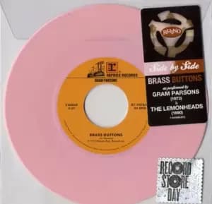 Gram Parsons Brass Buttons - RSD15 - Pink Vinyl 2015 UK 7" vinyl 7-547635 (K1)