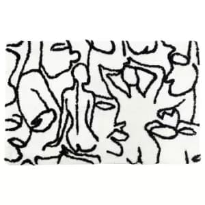 Everybody Bath Mat Ivory/Black