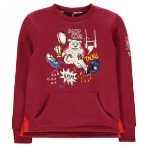 RFU Graphic Jumper Junior Boys - Burgundy