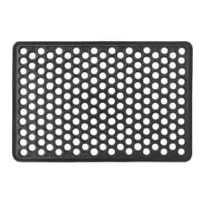 JVL Outdoor Honeycomb Rubber Ring Entrance Floor Door Mat - 40 x 60cm