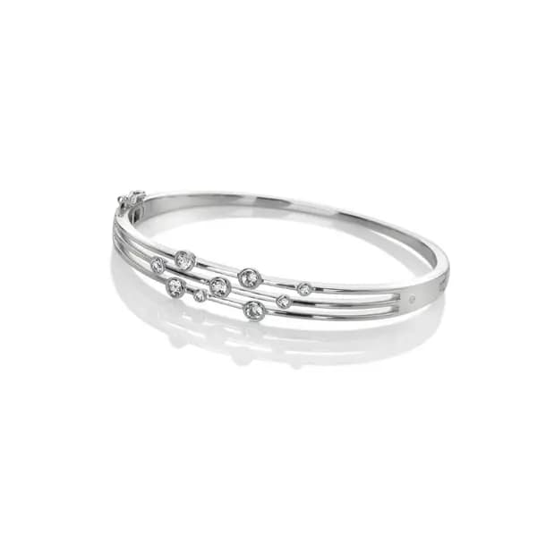 Hot Diamonds Sterling Silver Tender Statement Bangle DC188