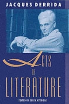 Acts of Literature by Jacques Derrida Paperback