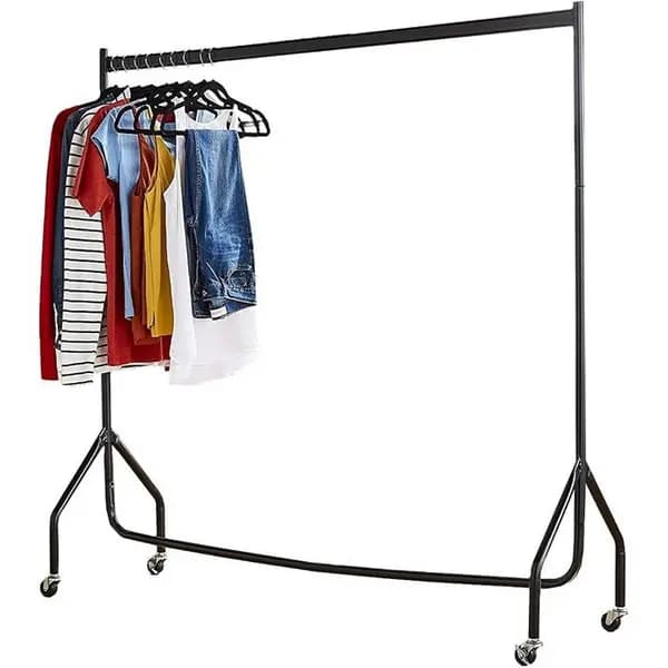 Studio Superior 4FT Long x 5FT Clothes Rail In Black - Black 4ft x 5ft