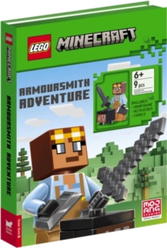 LEGO Minecraft: Armoursmith Adventure Activity Book (with Armoursmith minifigure and accessories) Hardback