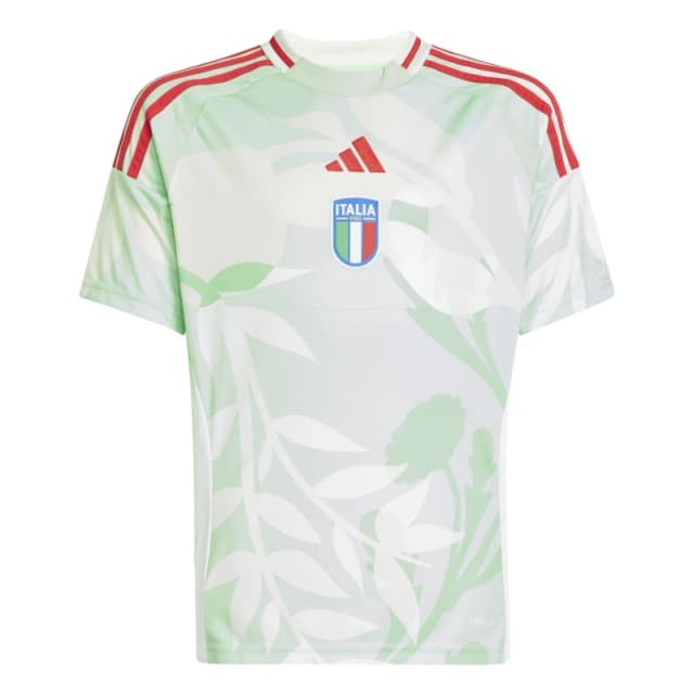 adidas Italy Away Shirt 2025 Juniors Glory Mint male 7-8 Years