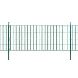 Vidaxl 2D Garden Fence Panels & Posts 2008X830 Mm 4M - Green