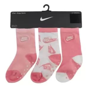 Nike 3 Pack Socks Unisex Babies - Pink