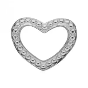 Ladies Christina Sterling Silver Heart Dots Bead Charm
