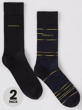 Hugo Boss 2 Pack Socks Navy Size 39-42