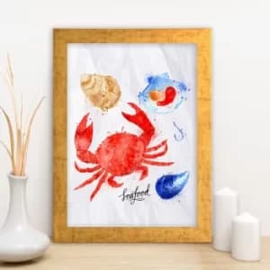 AC265758479 Multicolor Decorative Framed MDF Painting