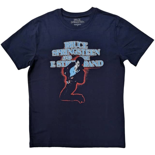 Bruce Springsteen Bruce Springsteen Men The E-Street Band T-Shirt in Navy Size: large Navy L Male 5063377355215