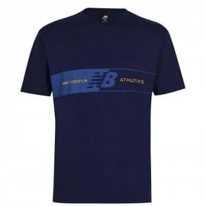 New Balance Key T Shirt Mens - Navy