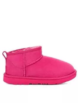 UGG Kids Classic Ultra Mini Classic Boot, Pink, Size 13 Younger