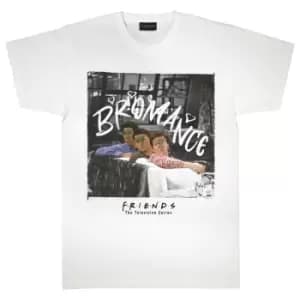 Friends Mens Bromance T-Shirt (L) (White)
