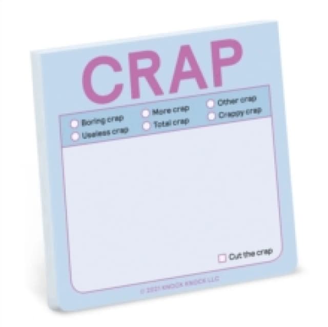Knock Knock Crap Sticky Note (Pastel Version) Other printed item